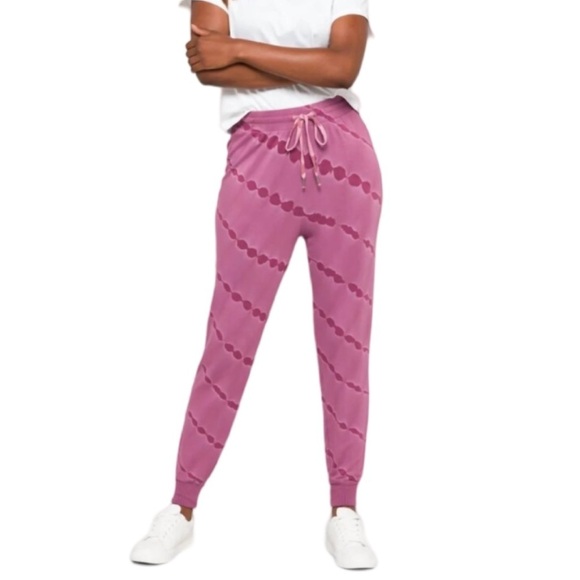 Splendid Journey Jogger Pants in Bordeaux Tie Dye NWT Size M - Picture 1 of 9